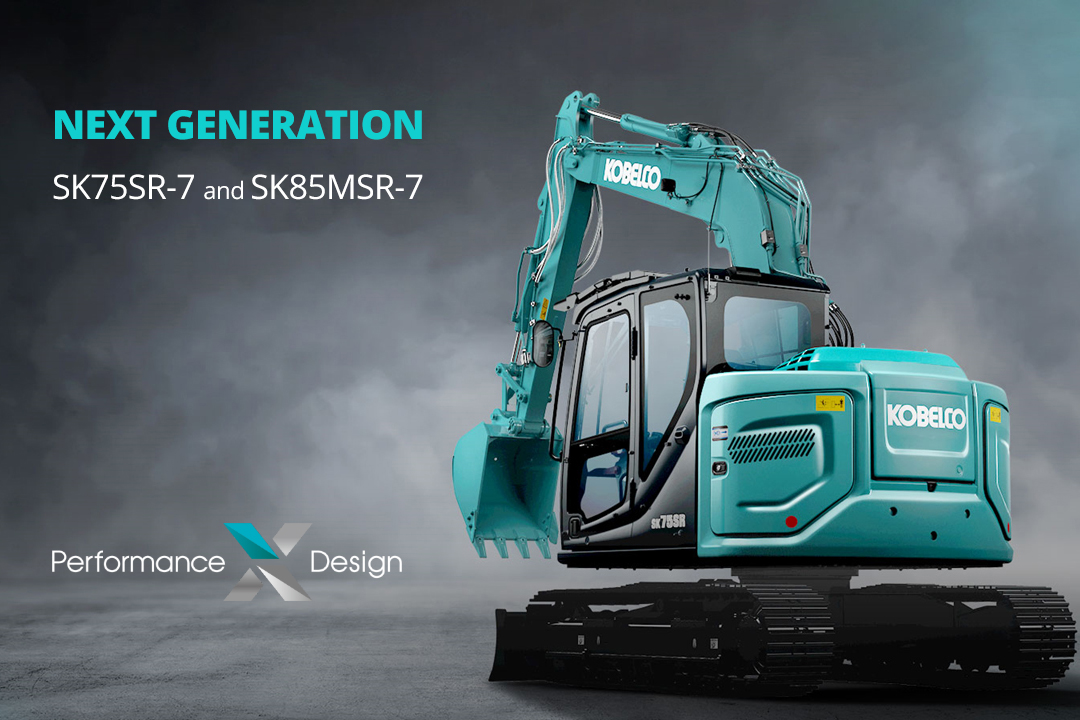 KOBELCO SK75SR - La nuova serie di escavatori 8-9 ton, made in JAPAN KOBELCO SK75SR La nuova serie di escavatori 8-9 ton, made in JAPAN
